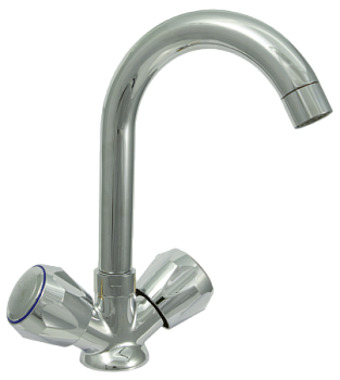 Смеситель елочка ЦС-СМ 25г К ЭКО М_Глобо круглый излив D24 Н-170