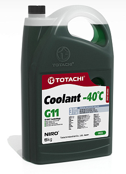 Жидкость охлаждающая TOTACHI NIRO Coolant Green -40C 1кг G11