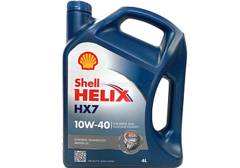 Масло моторное SHELL Helix HX7 10w40 п/с 4л