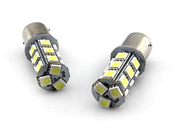 Светодиод 12V T-25 (24SMD, size 5050) W2.5x16q (3156) (белый) (габарит, стоп-сигнал амер.авто)