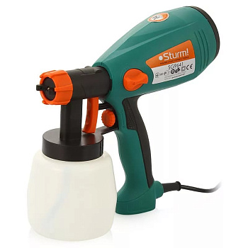 Краскопульт Sturm, 400 Вт, 700 мл/мин, HVLP, сопло 2.8, 35DIN, 0,8л