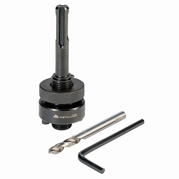 Адаптер SDS-plus METALLICA Optima для коронок BiM 32-250 мм, с резьбой 5/8-18UNF, с сверлом