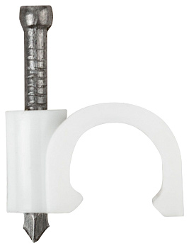 Скобы для кабеля круглые 8мм*40-50шт 49460