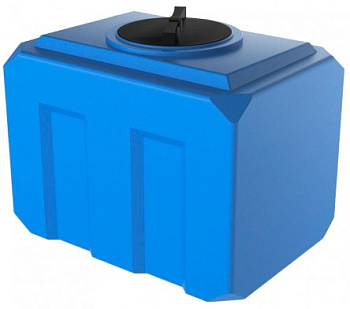 Емкость К 150л горизонтальная, крышка 350мм с отводом