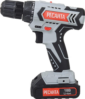 Дрель-шуруповерт аккумуляторная ДА-50Л2-18А Ресанта 75/14/9
