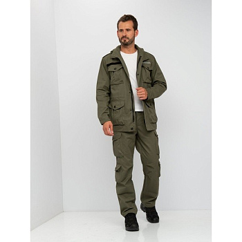 Костюм летний Крафт цвет Хаки ткань Cotton (Размер: 44-46, Рост: 170-176)