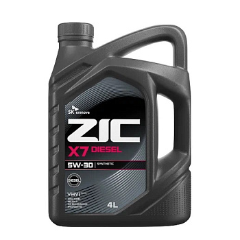 Масло моторное ZIC  X7 5W30 Diesel 4л синт.