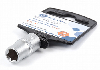 Головка торцевая КОБАЛЬТ 1/4", 7 мм, Cr-V