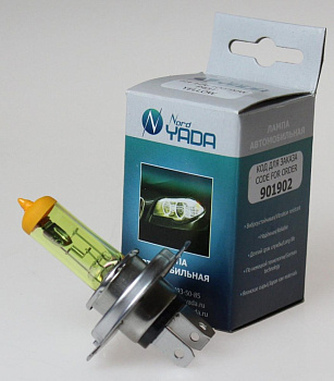 Лампа галогенная 12V H4 100/90W P43t Nord Yada Yellow