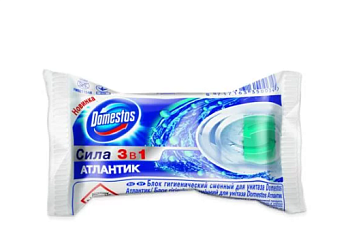 Блок сменный для очищения унитаза 3в1 атлантик Domestos 40гр 67519974