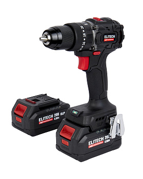 Дрель аккумуляторная ELITECH CD 20ISL2 65 Нм, 4 А*ч