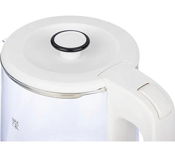 Чайник Homestar HS-1008 (1,8 л), стекло, белый