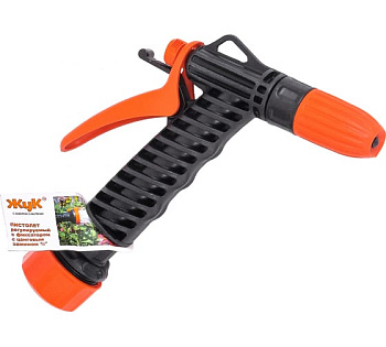 Пистолет поливочный "ЖУК" с фиксатором с цанговым креплением 3/4