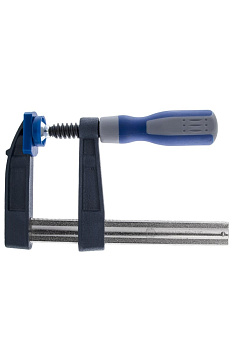 Струбцина КОБАЛЬТ F-образная, 80 х 120 мм					