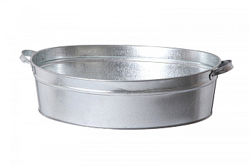 Таз оцинкованный 23л овал 
