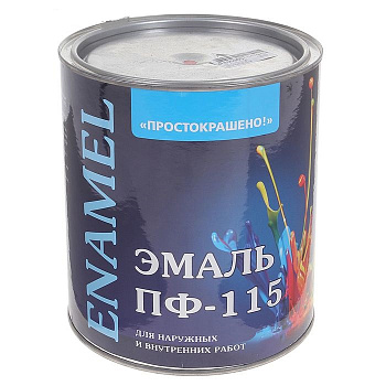 Эмаль ПФ-115 "ПРОСТОКРАШЕНО!" красная 2,7кг Эмаль ПФ-115 "ПРОСТОКРАШЕНО!" красная 2,7кг
