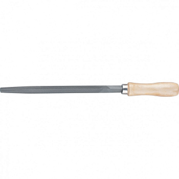 Напильник 200мм, трехгранный, деревянная ручка Сибртех