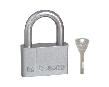 Замок навесной PL-PROTEC-2570 4 fin key (PL-2570) фин. /блистер (26397) (FUARO)