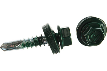 Саморез по металлу Daxmer 5,5х25 RAL 6005 (50) сверло №3