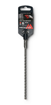 Бур по бетону SDS-plus METALLICA Ultra 6х210/150 мм, Х-напайка, 4 спирали