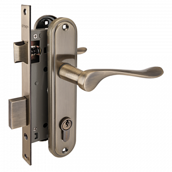 Замок врезной с/руч АЛЛЮР 127/AB ст.бронза 4кл.