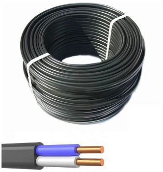Кабель ВВГ-Пнг(А)-LS 2х2,5 (Бухта (50м), Черный)