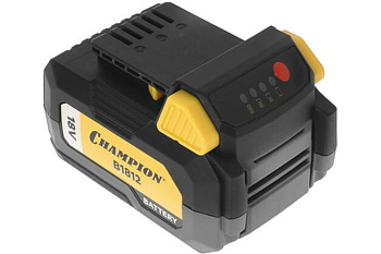 Аккумулятор CHAMPION B1812 (18В 4Ач Li-ion 0,7кг t хранения от+10°С до+20°С)
