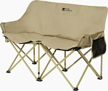 Кресло складное 110х74х52см двойное оксфорд 600D в чехле, бежевый