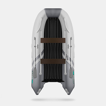 Лодка надувная GLADIATOR E350S темно-серый