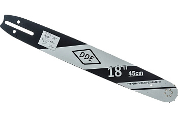 Шина пилы цепной сварная DDE 18"/45 см-3/8"-1,5-68z (для цепи 73LPX)