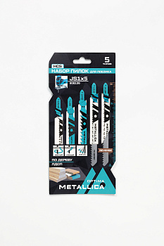 Набор пилок д/лобзика METALLICA Optima №1 по дереву: T144D/T101B/T101BR/T119B/T101AO, в карт., 5шт Набор пилок д/лобзика METALLICA Optima №1 по дереву: T144D/T101B/T101BR/T119B/T101AO, в карт., 5шт