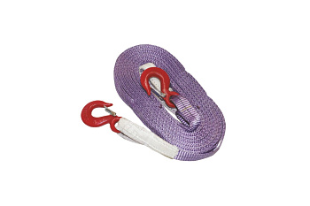 Ремень буксировочный 5т (К), (L=5,0м) 30мм Magnus (с крюками)