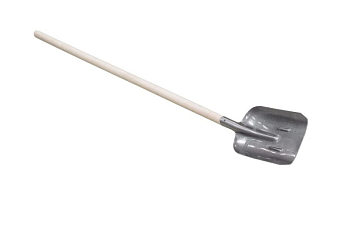 Лопата совковая песочная закругленная БРОНЯ (рельсовая сталь) с черенком в/с