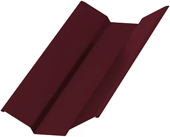 Планка ендовы верхняя 76х76х2000 (ПЭ-01-3005 Красное вино-0,45)