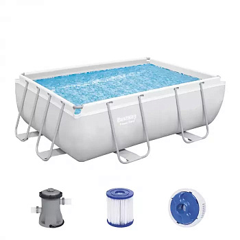 Бассейн Bestway каркасный Power Steel Pro Мах  282х196х84см 3662л, ф-насос Бассейн Bestway каркасный Power Steel Pro Мах  282х196х84см 3662л, ф-насос