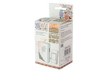 Звонок проводной на батарейках "народный" ЗПБ-Н-11/1-32М (32 мелодии, кнопка IP30, 2х1,5В АА)