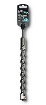Бур по бетону SDS-plus METALLICA Optima 25 х310/250 мм, напайка с центром, 2 спирали