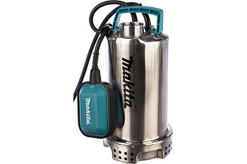 Насос дренажный MAKITA для чистой воды1100Вт,250л/м,макс h-9м,погруж-5м,⌀частиц5мм,откач до2,5см