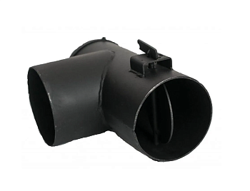 Переходник с шибером 90град. ф150 (круглый/круглый)