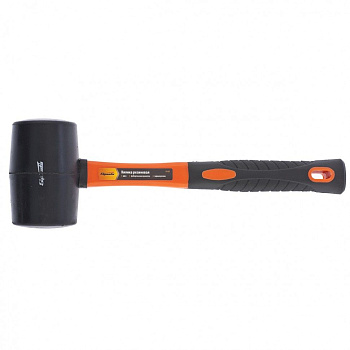 Киянка резиновая, 680г, черная резина, фибергласовая рукоятка Sparta