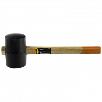 Киянка резиновая, 910г, черная резина, деревянная рукоятка Sparta