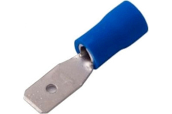 Клемма "папа" изолированная 2,8мм 1,5-2,5мм3 (синяя) (РПи-п 2,5-(2,8)) TM Nord YADA