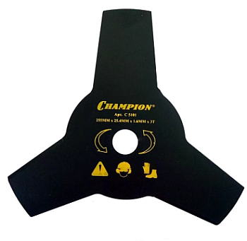 Нож для жесткой травы 3/255/25,4 (тип А) (125R,235R,FS80,85,100,120,FR85,350,450),CHAMPION