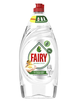 Средство для мытья посуды Fairy Pure & Clean 900мл