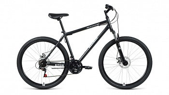 Велосипед ALTAIR MTB HT 27,5 2.0 disc (27,5" 21 ск. рост 17")  черный/серебристый