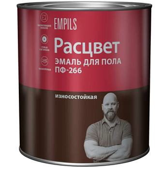 Эмаль "РАСЦВЕТ" для пола терракотовая 1.9 кг