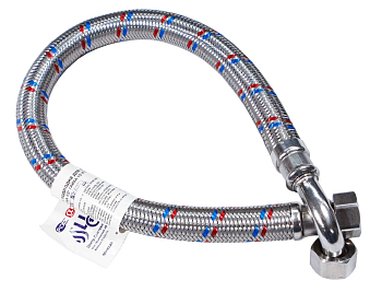 Подводка гибкая ЦС ГИГАНТ 19  для воды 1/2”Г х 1/2"Г-угол L-120 см