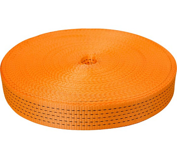 Лента полиэфирная ЛПЭР-050/Р-5000 оранжевая (бухта 50 метров)