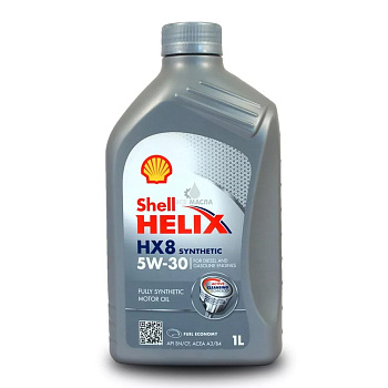 Масло моторное SHELL Helix HX8 5W30 синт. 1л А3/В4 (А5/В5)