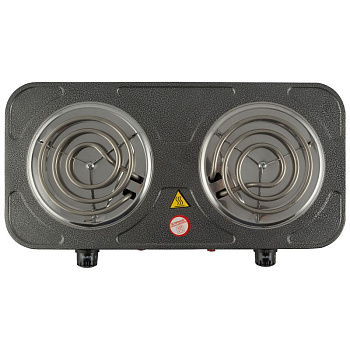 Электроплитка HOMESTAR HS-1105, черн., тэн 1000 Вт.+ 1000 Вт., 2 конф.